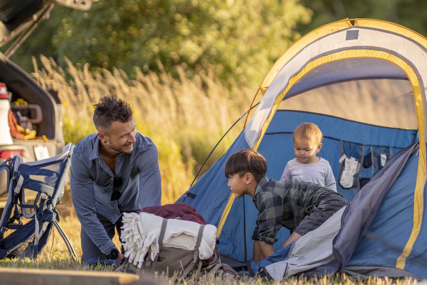 Cómo ir de camping con un bebé o un niño pequeño